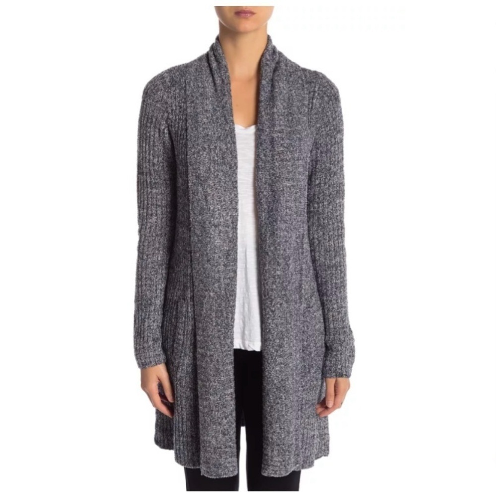 Barefoot Dreams Cozychic Lite Montecito Open Front Cardigan Sweater - Picture 2 of 13